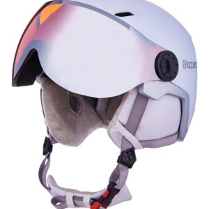 helma BLIZZARD W2W Double Visor ski helmet, white matt, orange lens, mirror