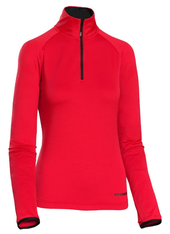 ATOMIC SNOWCLOUD FLEECE ZIP NECK - True Red