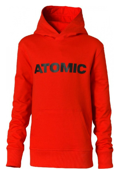 ATOMIC RS KIDS HOODIE - Red vel. S (128)