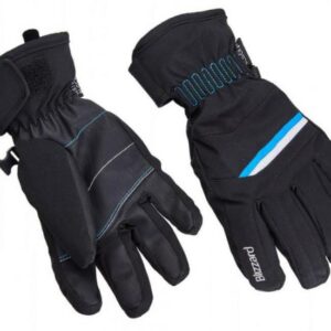 lyžařské rukavice BLIZZARD Viva Plose, black/white/turquoise