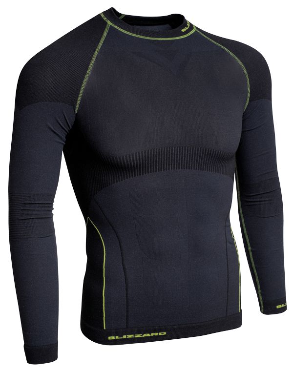 funkční triko BLIZZARD Mens long sleeve, anthracite/neon yellow