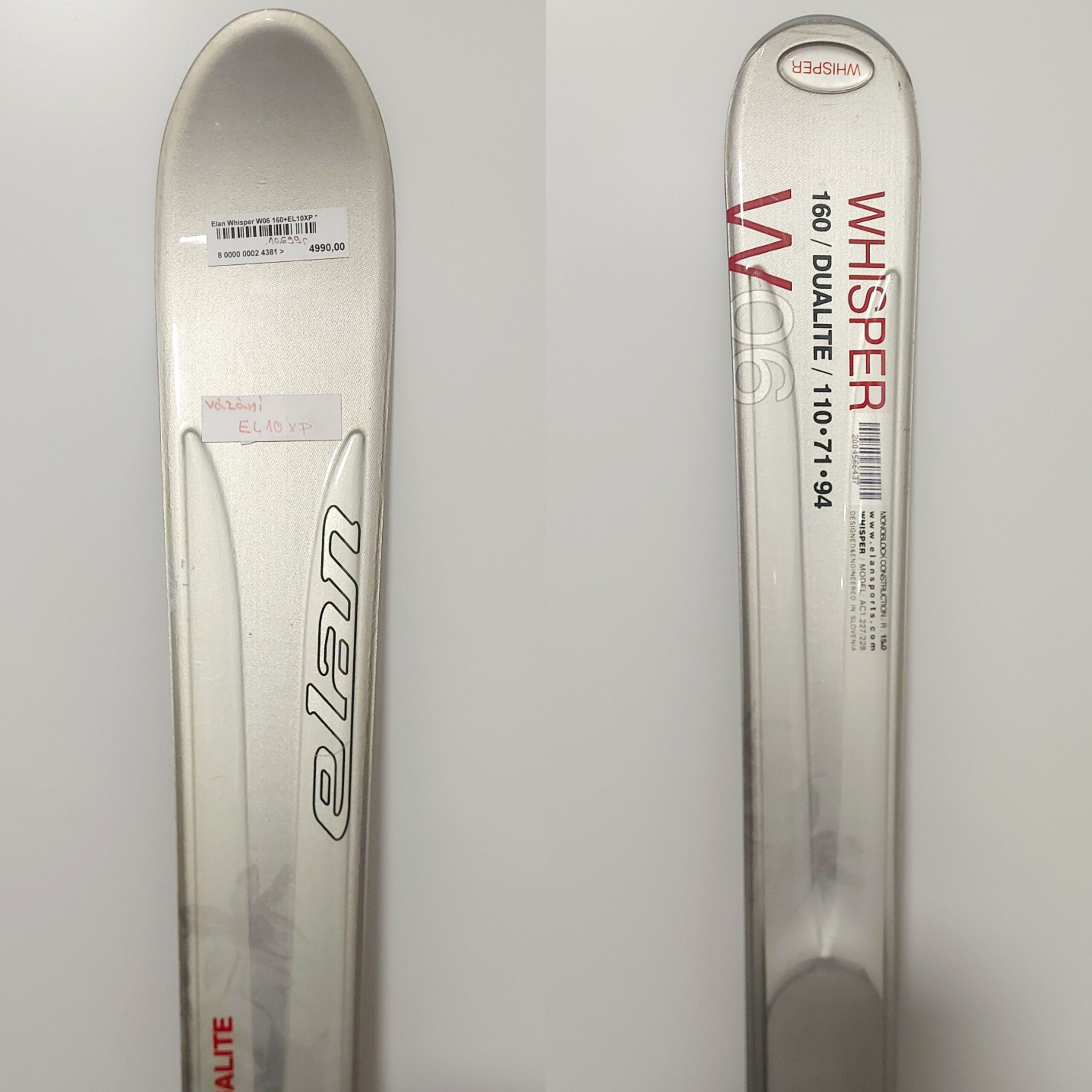 Elan Whisper W06, 160cm