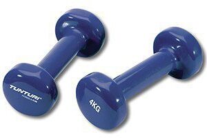 Činka aerobic 2 x 4 kg TUNTURI Vinyl modrá